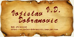 Vojislav Dobranović vizit kartica